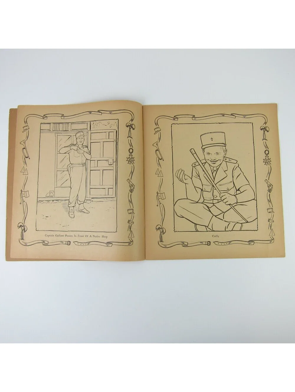 Foreign Legionnaire Coloring Book Abbot #1339 Buster Crabbe & Cuffy Vintage 1956